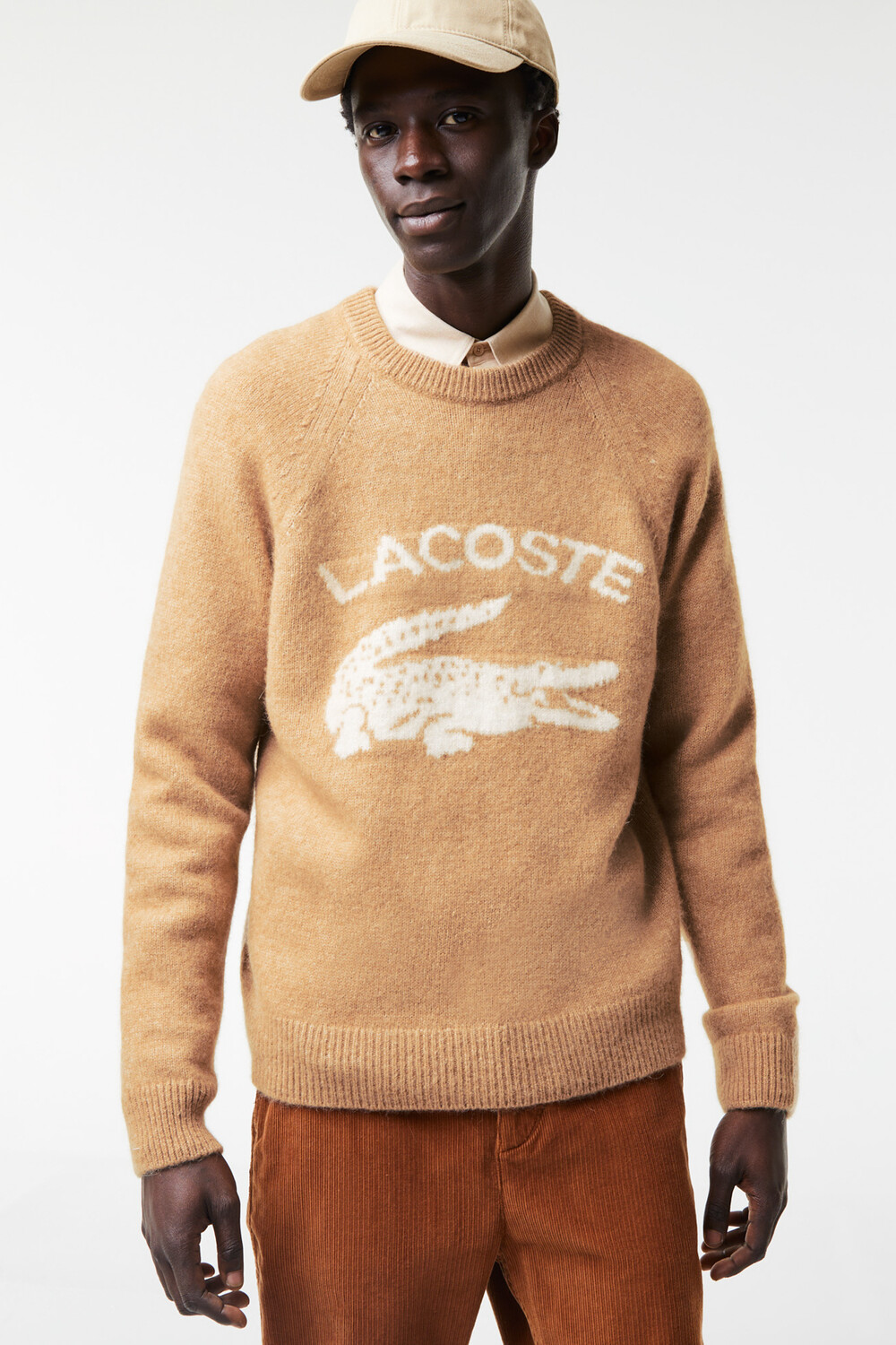

Свитер - Бордовый - Классический крой Lacoste, бордовый, Красный