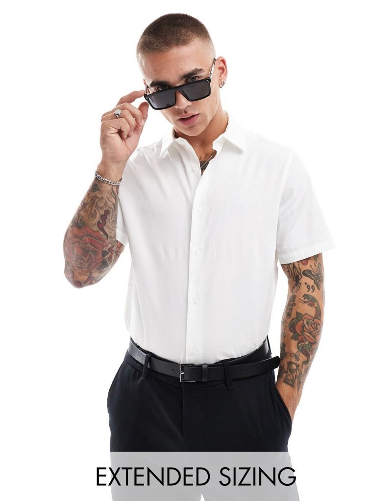 

ASOS DESIGN – белая рубашка стандартного кроя