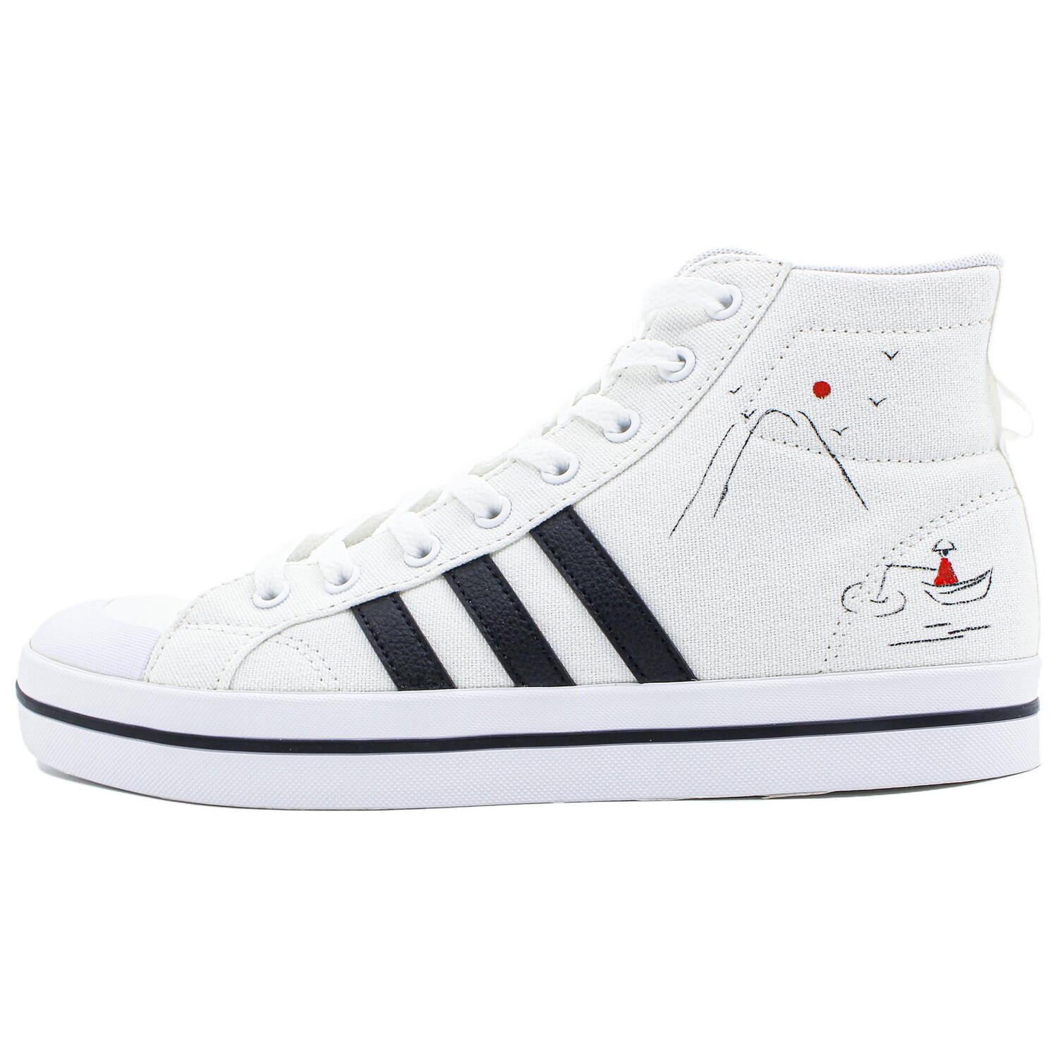 

Кроссовки adidas neo Bravada Skateboarding Shoes Men Mid-top White, белый