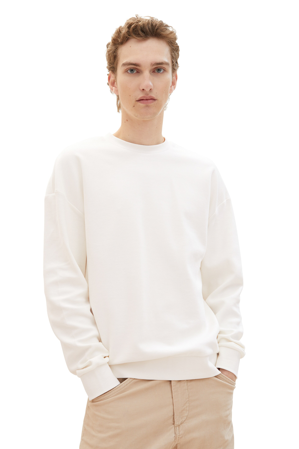 Свитер - Белый - Классический крой Tom Tailor Denim, белый футболка tom tailor однотонная размер m белый
