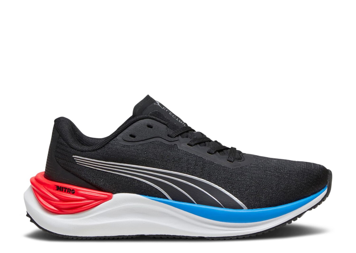 

Кроссовки Puma Electrify Nitro 3 Jr 'Black Ultra Blue', черный
