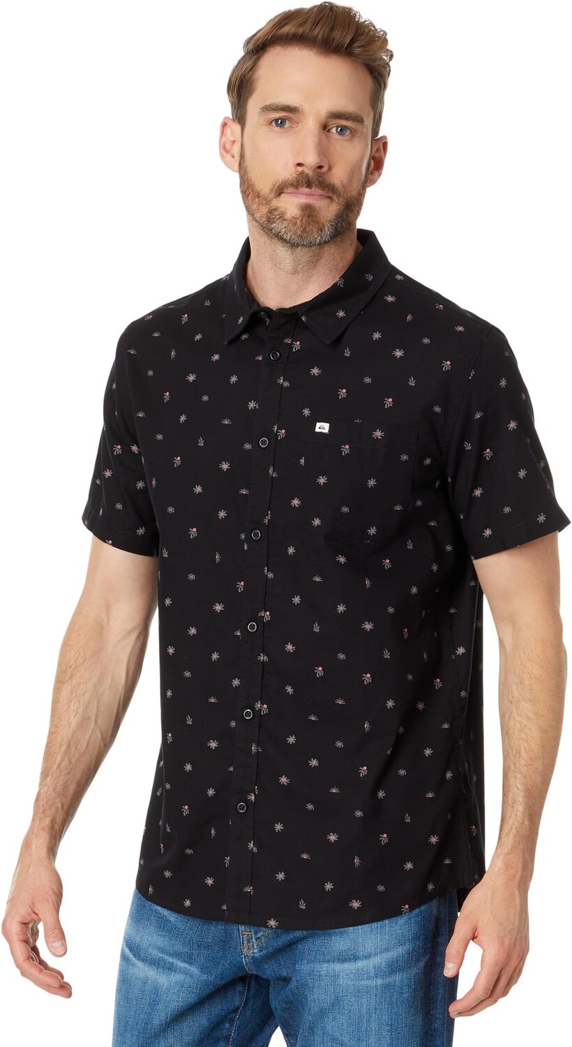 

Рубашка Minimo Short Sleeve Woven Quiksilver, цвет Black Minimo