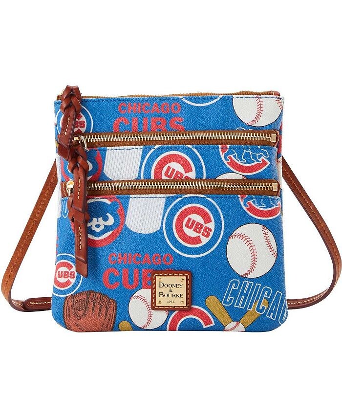 

Женская сумка через плечо Chicago Cubs Game Day с тройной молнией Dooney & Bourke, синий