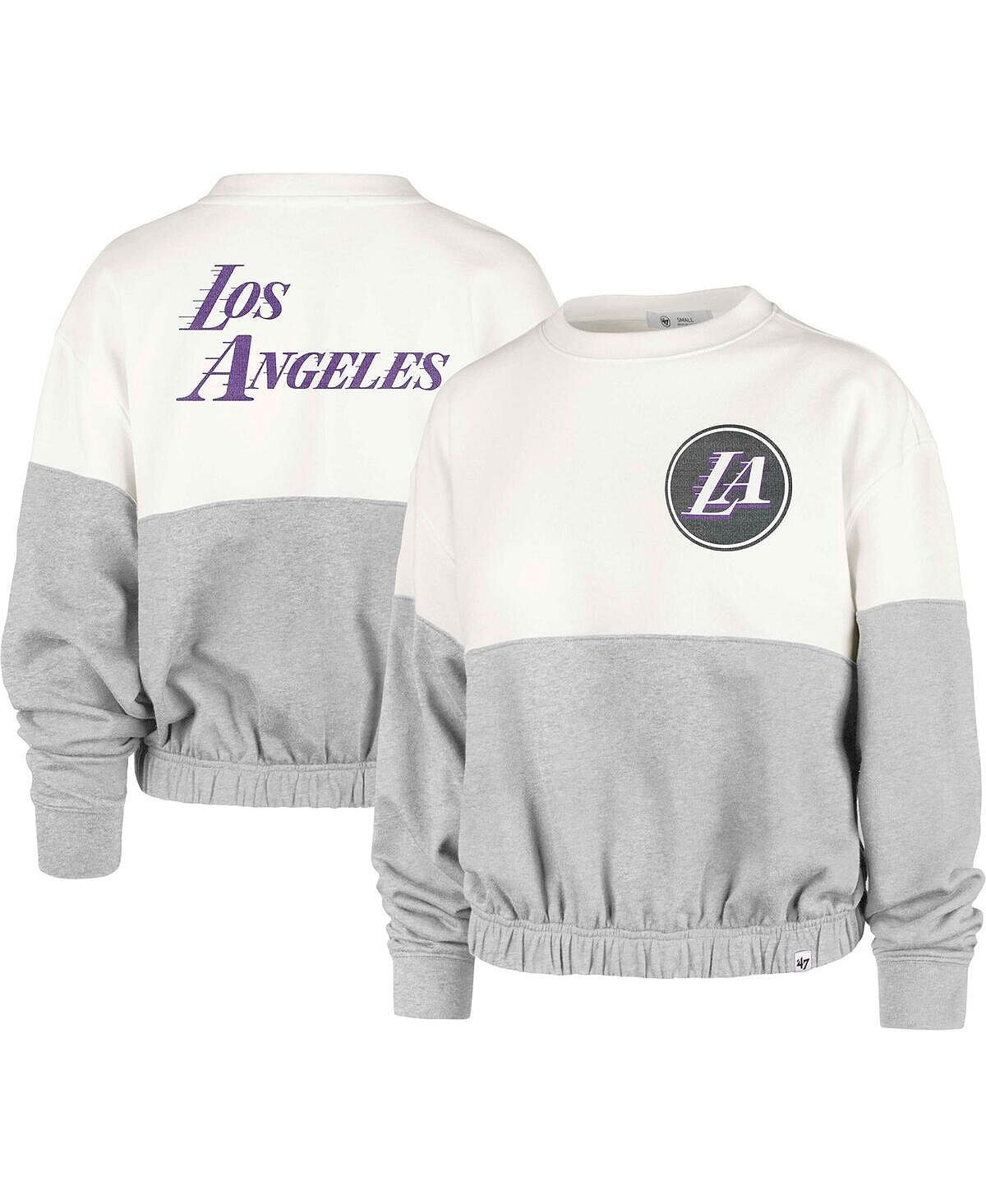 

Женская кремовая толстовка Los Angeles Lakers 2022/23 City Edition Take Two Bonita '47 Brand, Бежевый