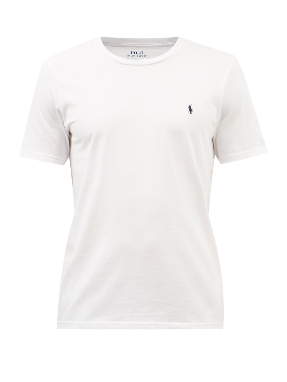 

Футболка из хлопкового джерси с вышитым логотипом Polo Ralph Lauren, белый