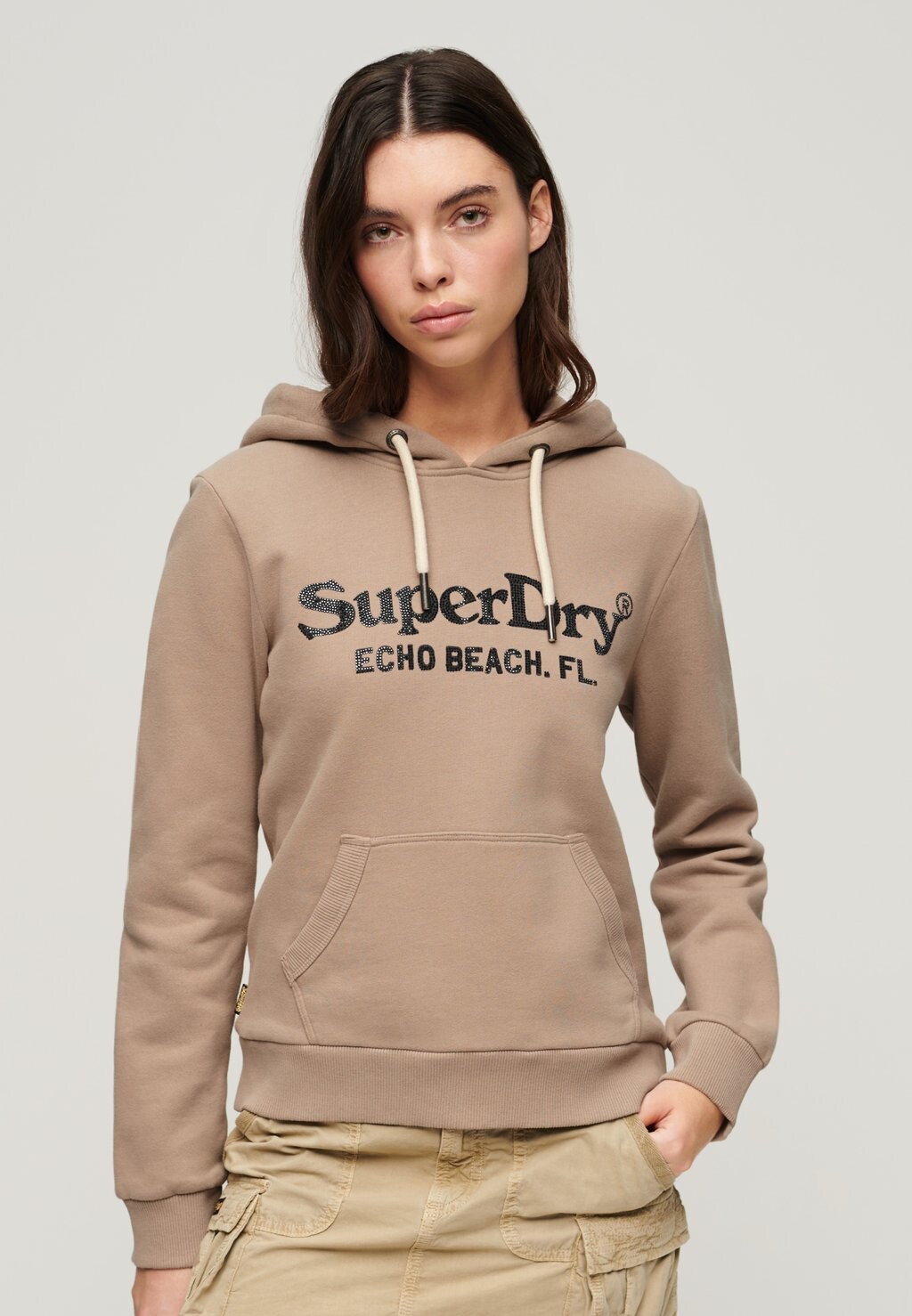 

Толстовка VENUE LOGO Superdry, бежевый