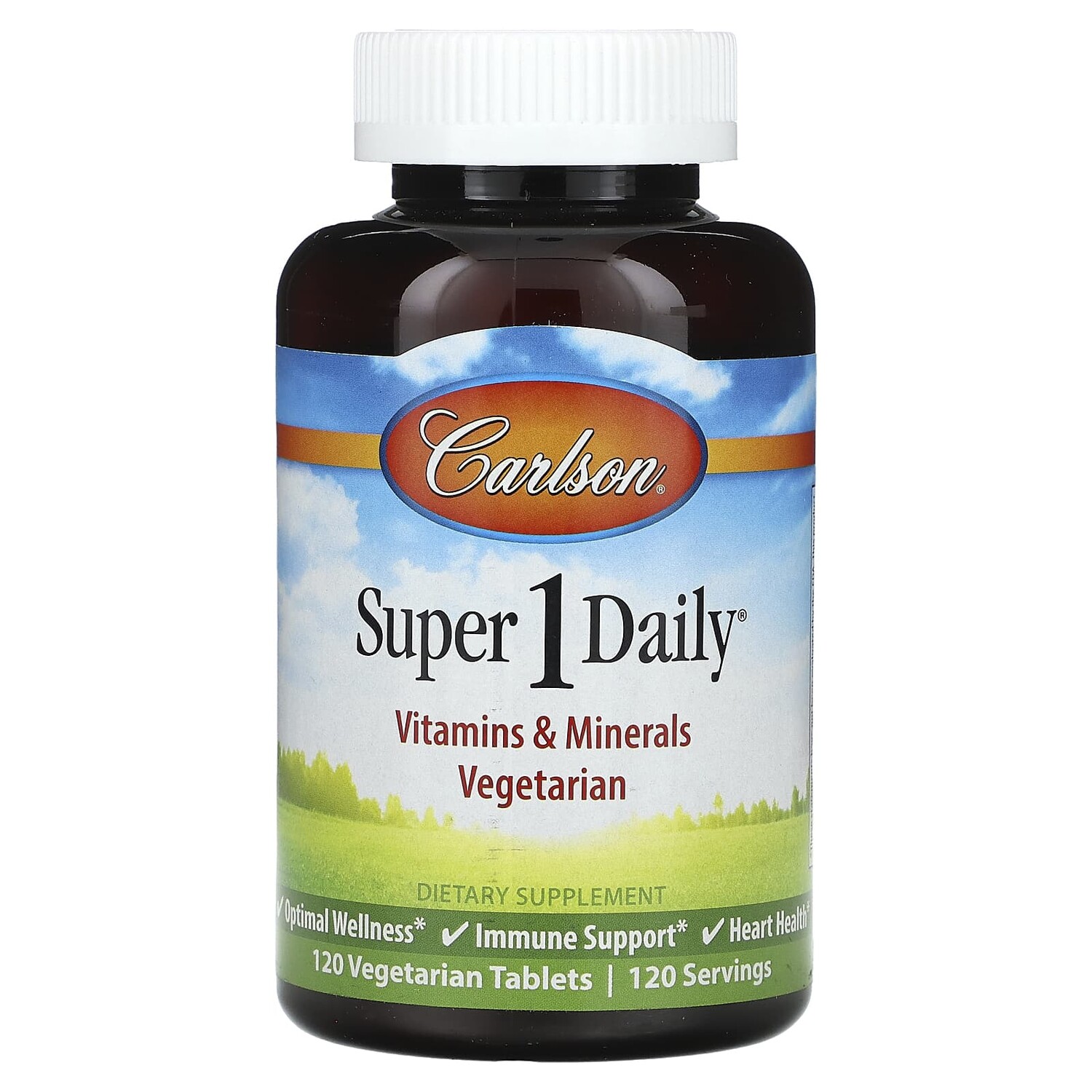 

Super 1 Daily, 120 вегетарианских таблеток, Carlson