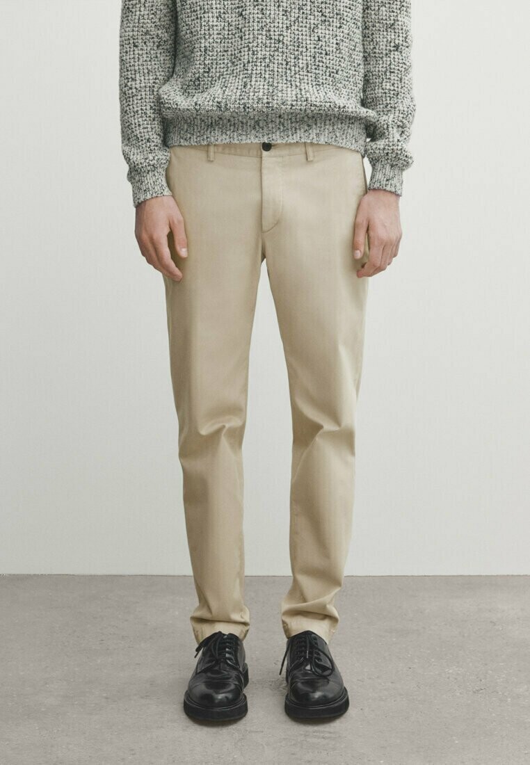 

Чиносы Massimo Dutti, бежевый