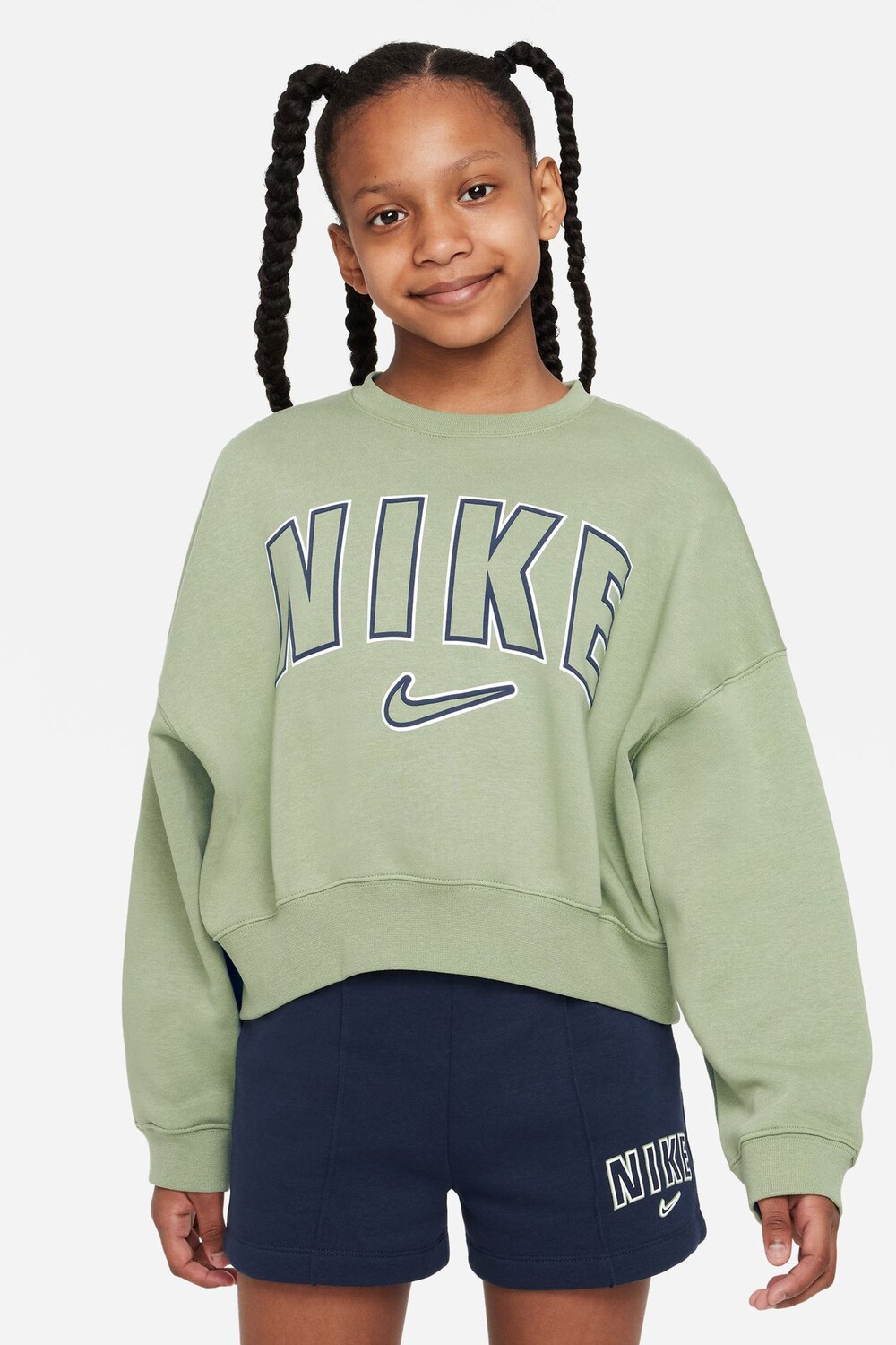 

Трендовый флисовый свитшот Nike, зеленый