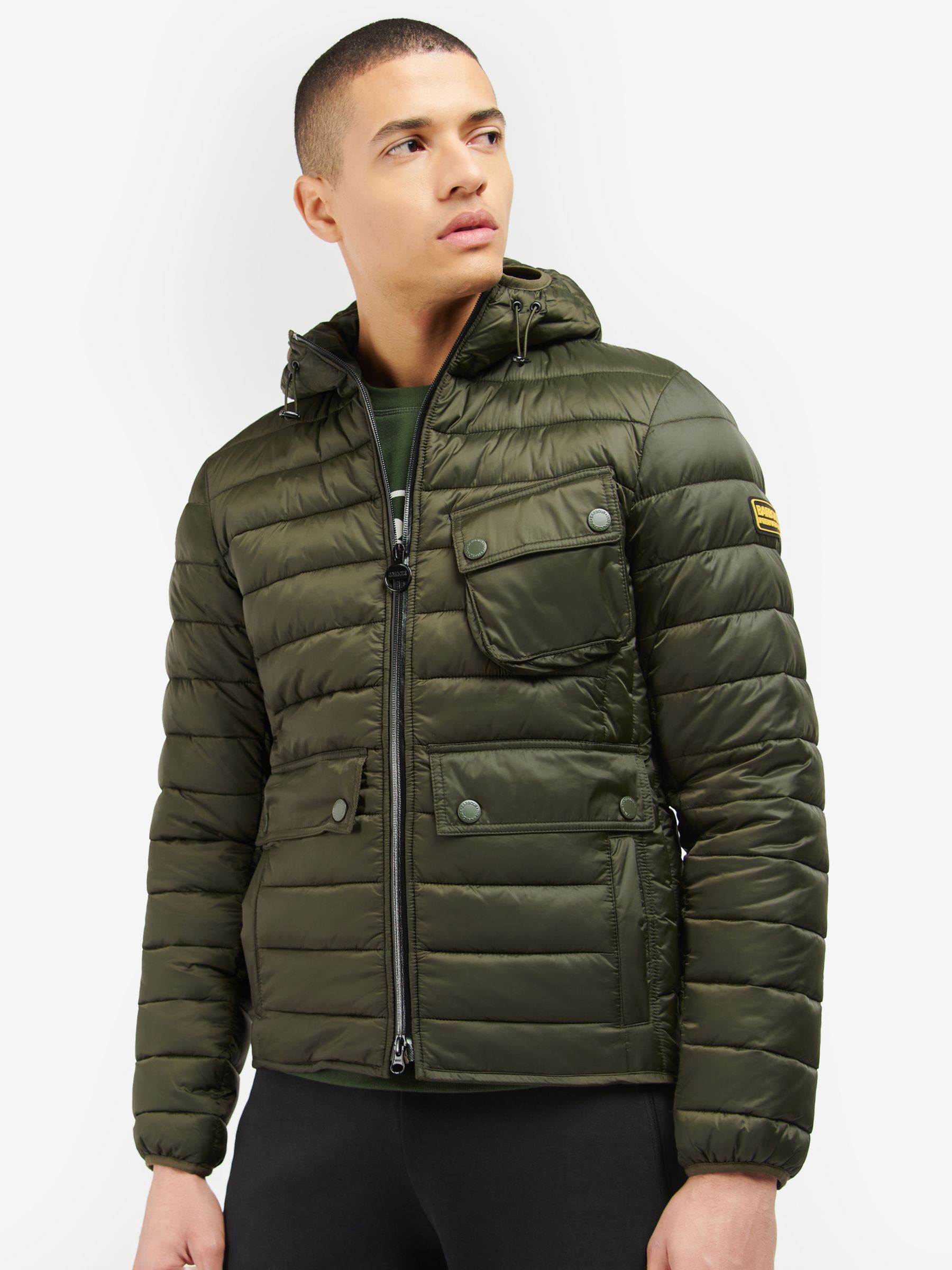 

Утепленная куртка Barbour International Ouston, оливковый, Зеленый, Утепленная куртка Barbour International Ouston, оливковый