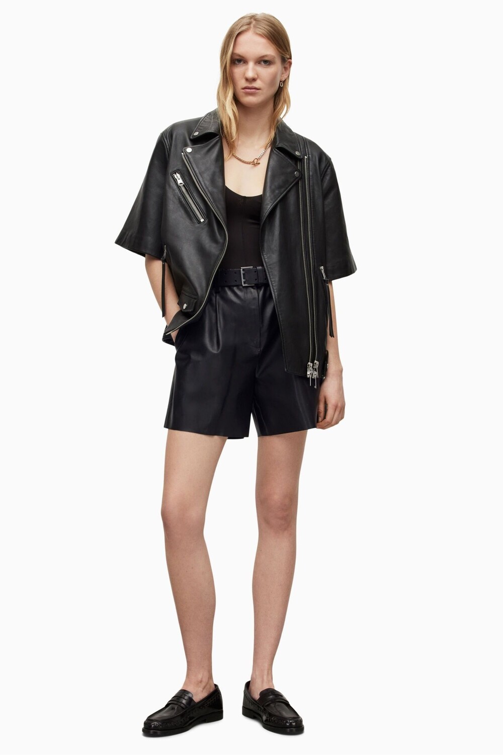 

AllSaints Nara Lea черные шорты All Saints, черный