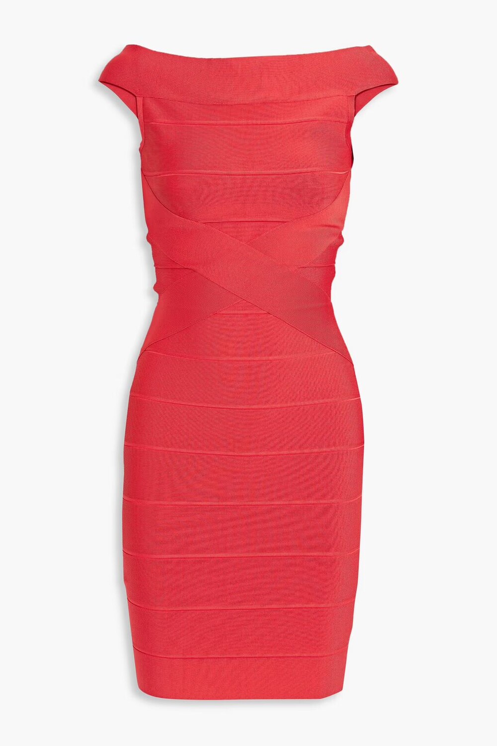 

Бандажное мини-платье Hervé Léger, цвет Tomato red