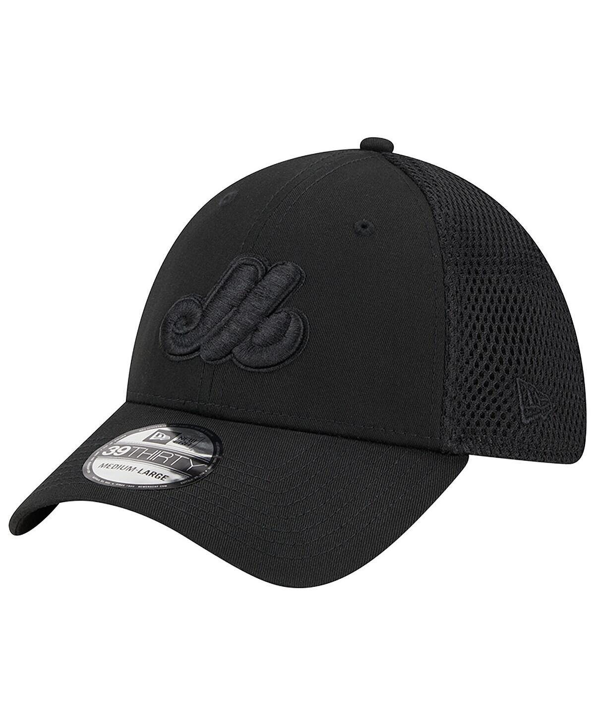 

Мужская кепка Montreal Expos Black-on-Black Neo 39THIRTY Flex Hat New Era
