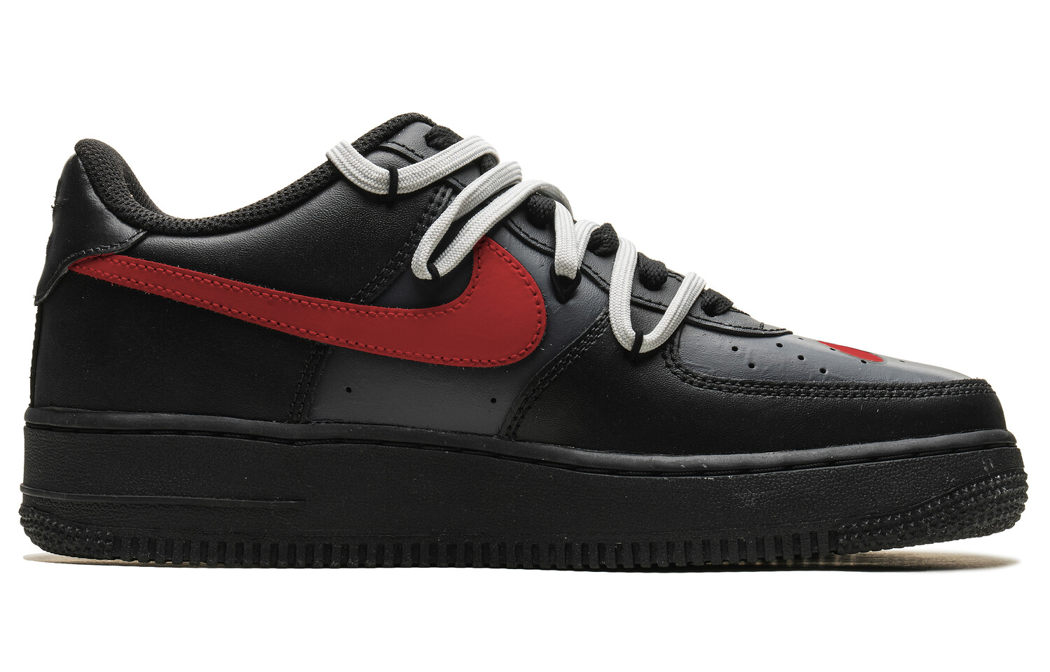 

Кроссовки Nike Air Force 1 Skateboarding Shoes Unisex Low-top Black/Red, черный