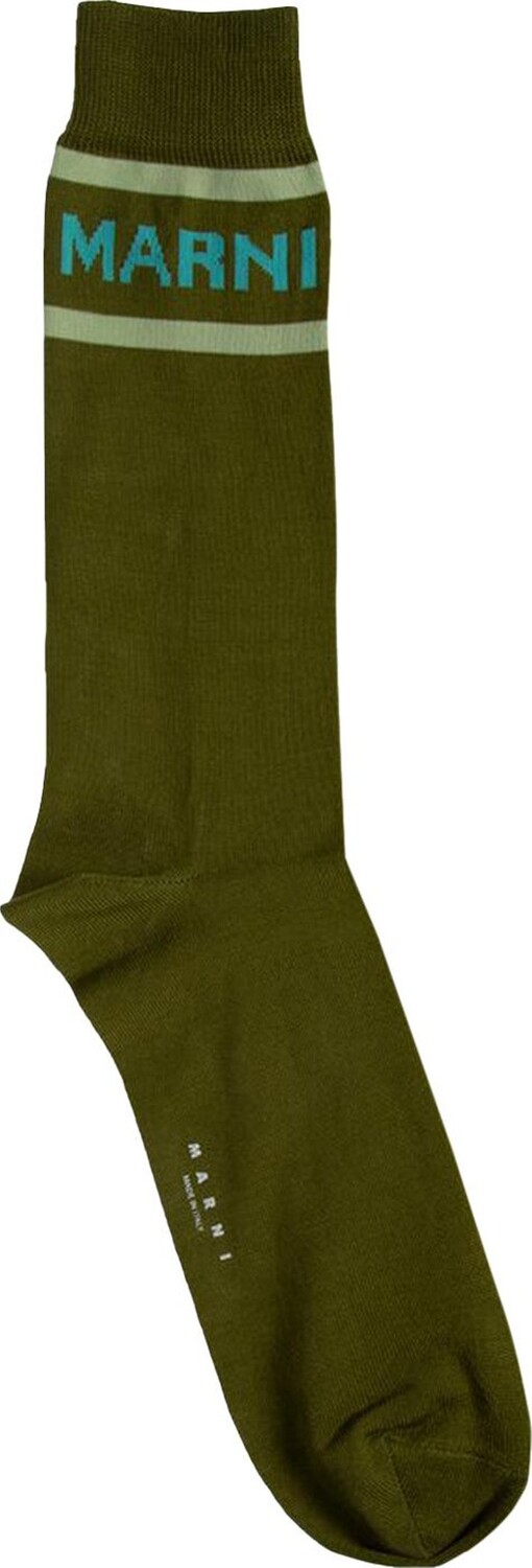 

Носки Marni 'Lawn Green', зеленый