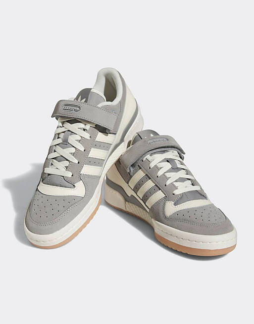 

adidas Orignals Forum Низкие кроссовки серого и кремового цвета