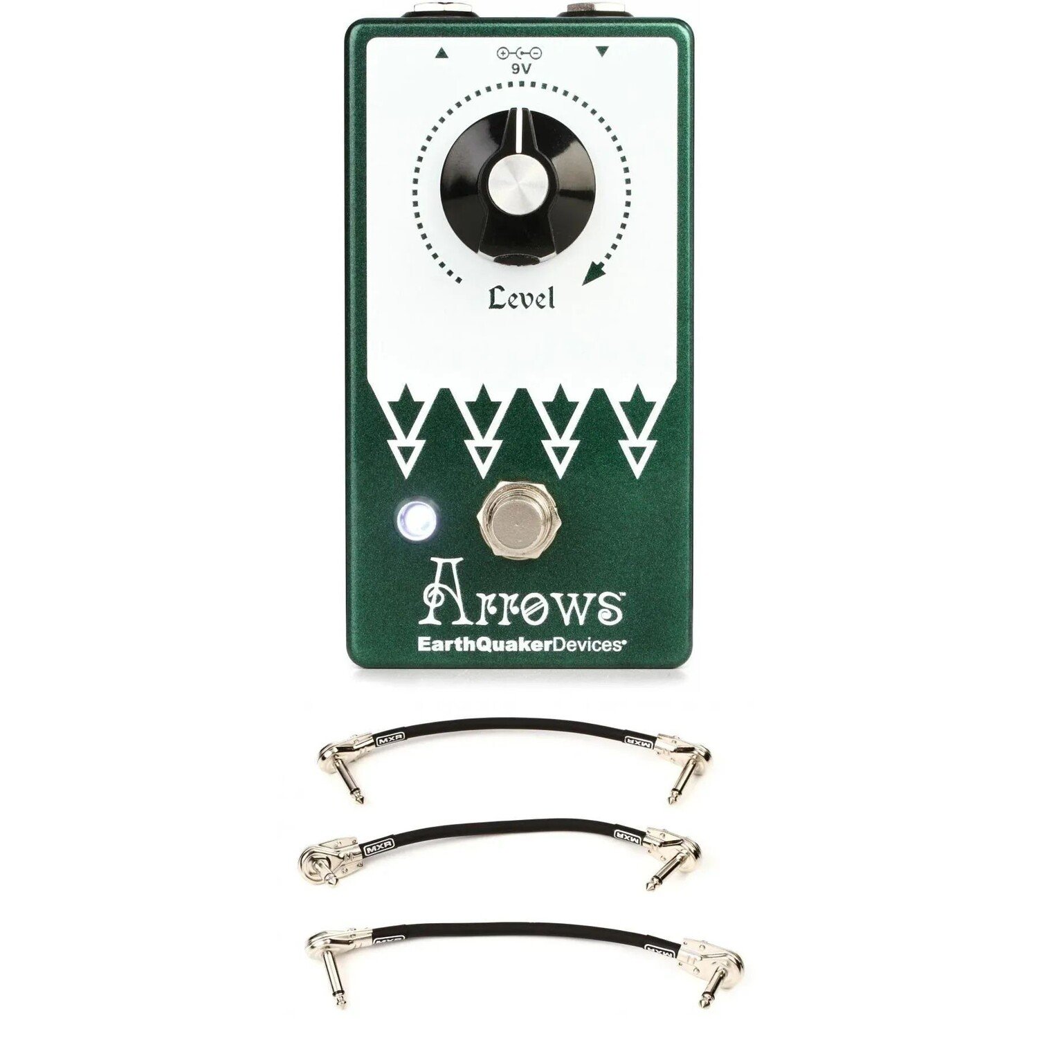 

Усилительная педаль предусилителя EarthQuaker Devices Arrows V2 с 3 соединительными кабелями