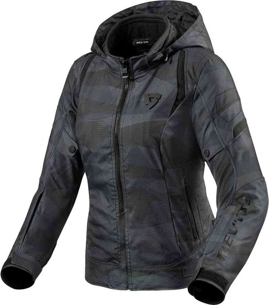 Женская мотоциклетная текстильная куртка Flare 2 Revit, дарккамо