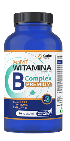 Комплекс витаминов группы В XeniVIT Witamina B Complex Premium, 90 шт комплекс витаминов группы b natrol b complex energy support в таблетках 90 шт