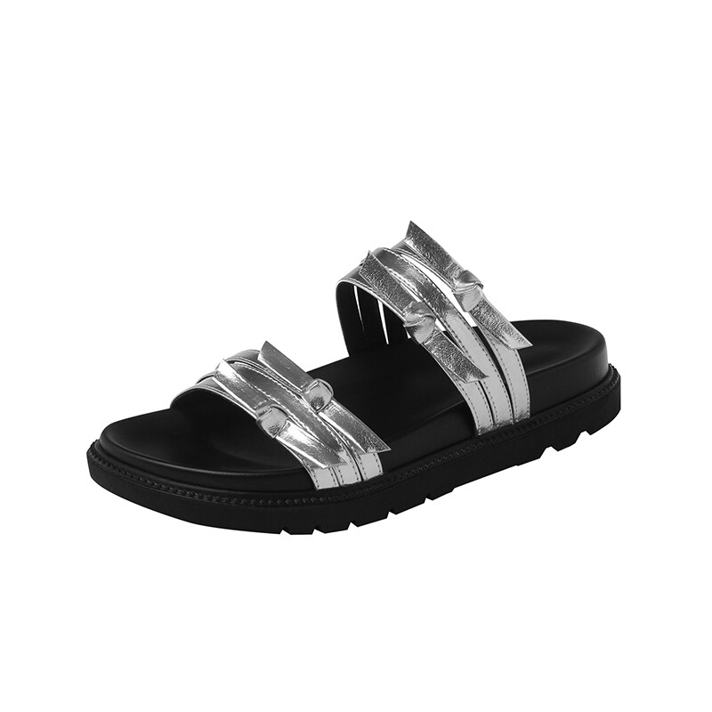 

Шлепанцы и сланцы JIUXINGDAO Slide Slippers Women's, серебряный
