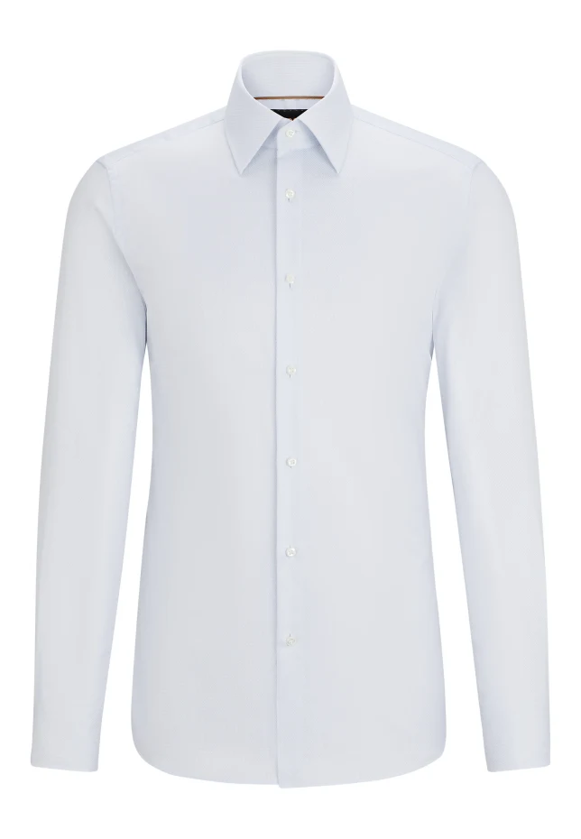 

Деловая рубашка l-hays-kentb-234 slim fit Boss, синий