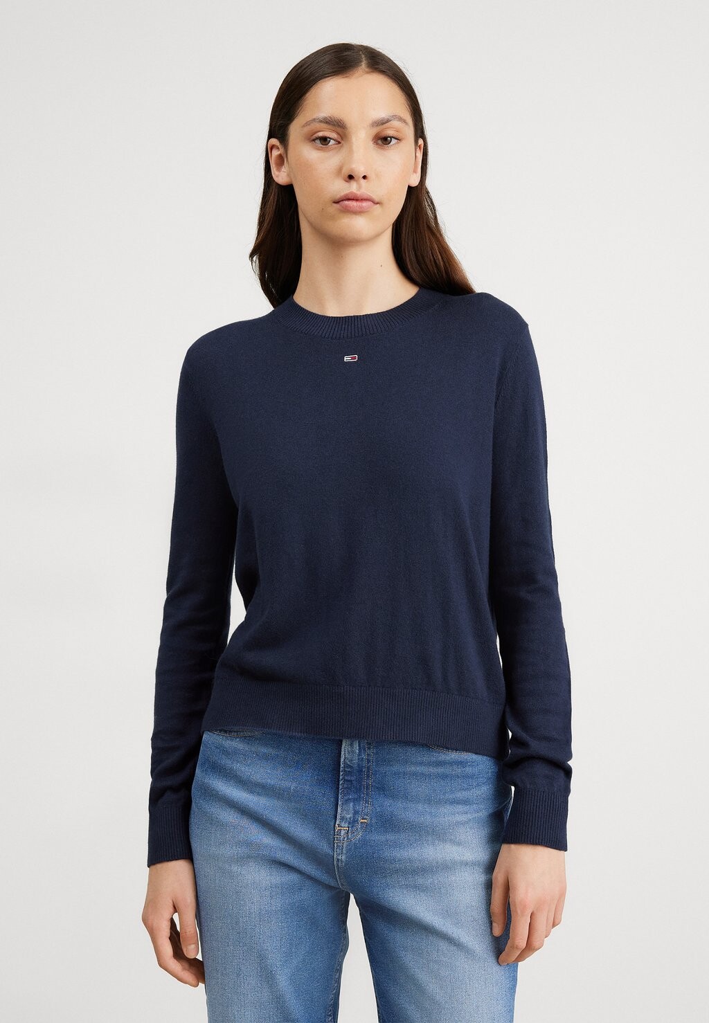 Свитшот Tommy Jeans ESSENTIAL CREW NECK, темно-синий