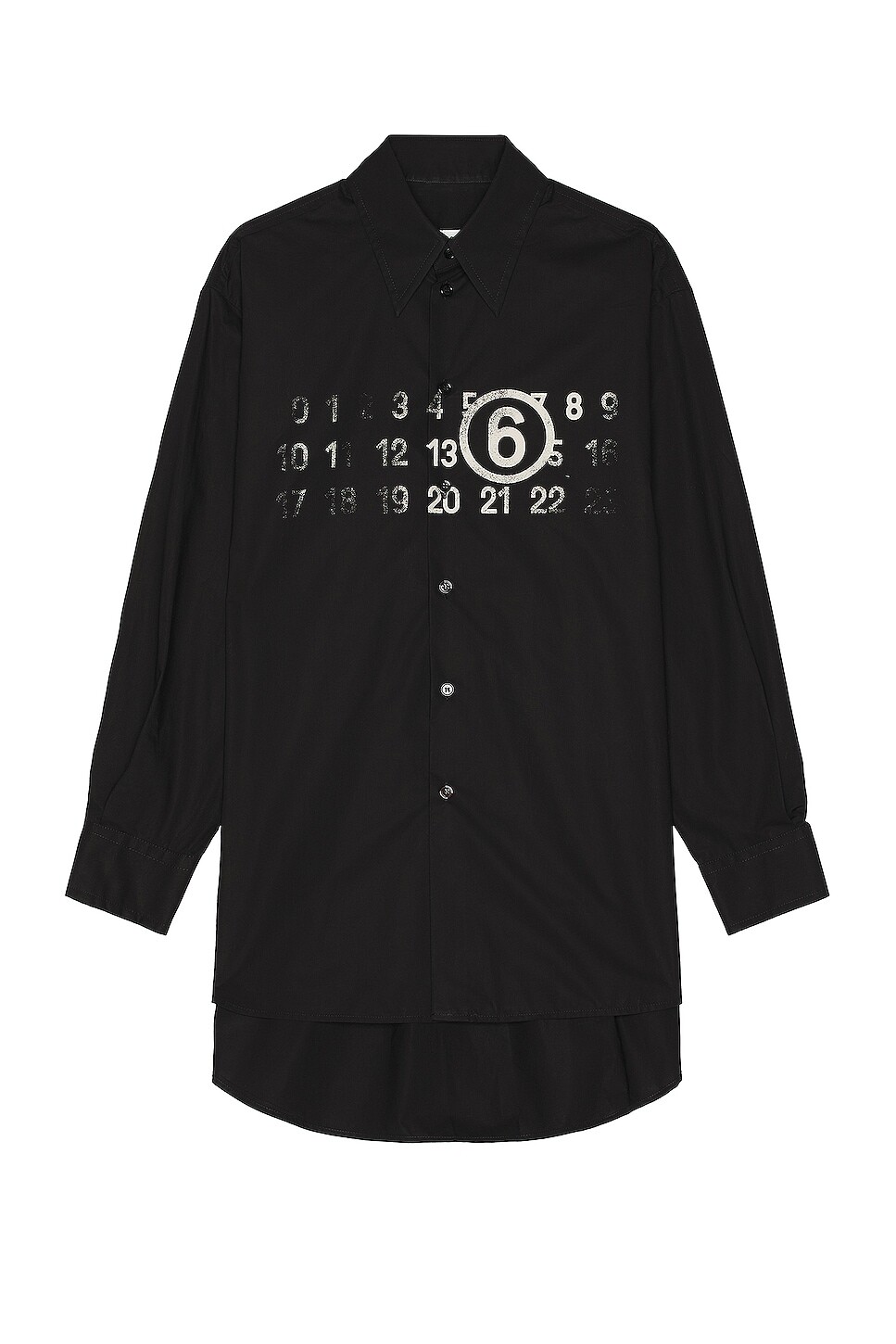 

Рубашка Mm6 Maison Margiela Button Down, черный
