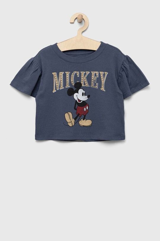 

Детская хлопковая футболка GAP x Disney, темно-синий