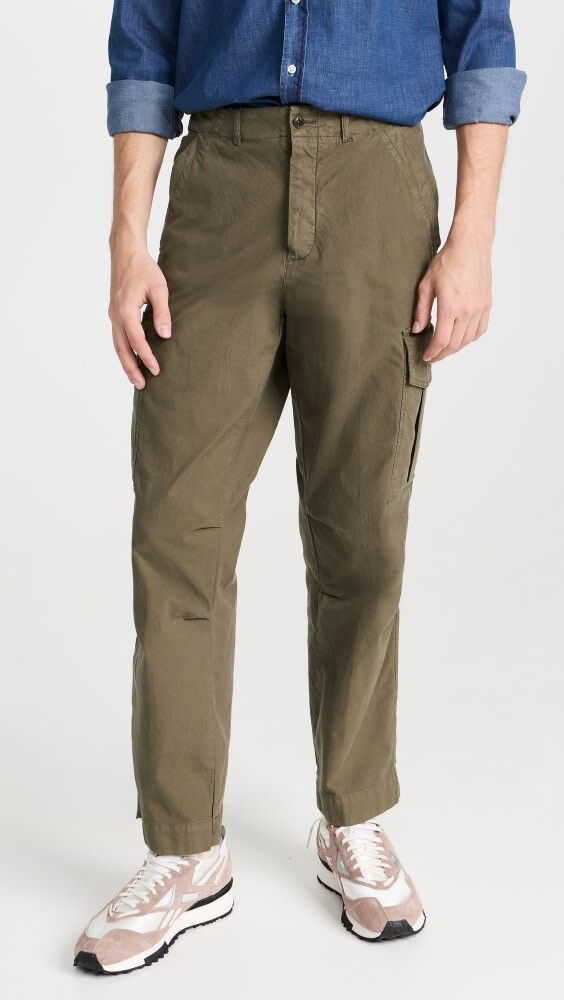 

Брюки Officine Generale Kenny Itl Pigment Dyed, оливковый