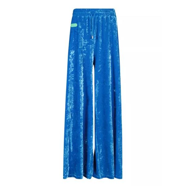 

Брюки wide-leg velvet pants Dsquared2, синий