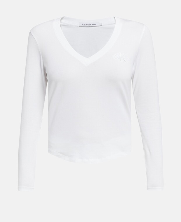 

Топ с длинными рукавами Calvin Klein, белый