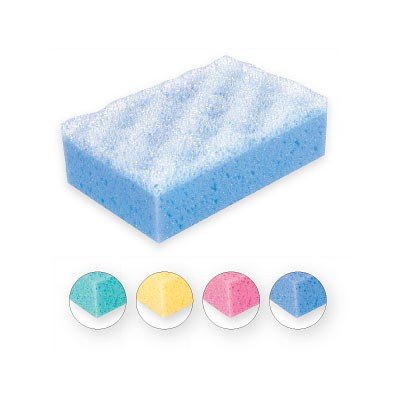 Губка для ванны прямоугольной формы, смесь 4 цветов Top Choice