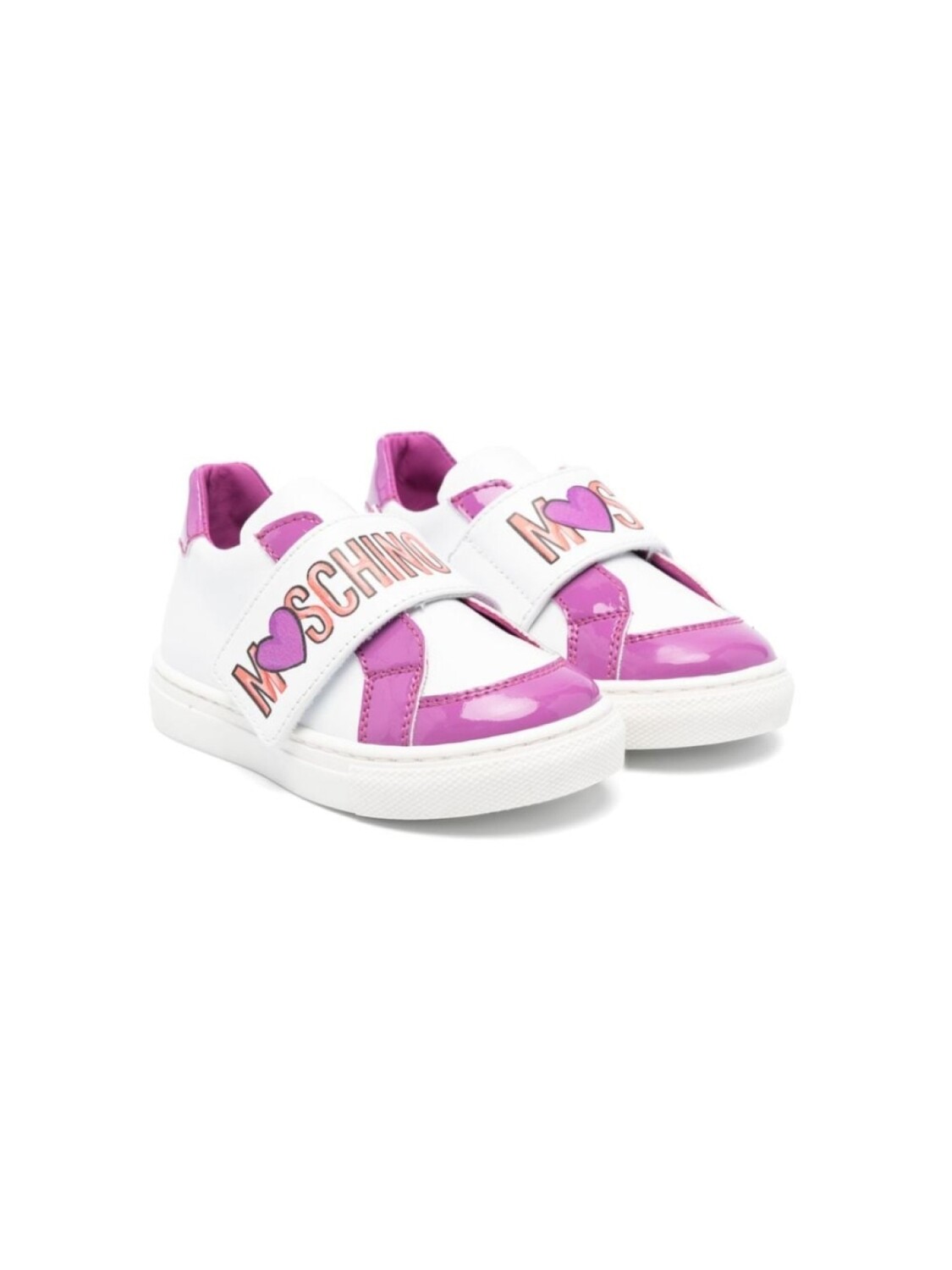 

Moschino Kids кроссовки с логотипом, белый