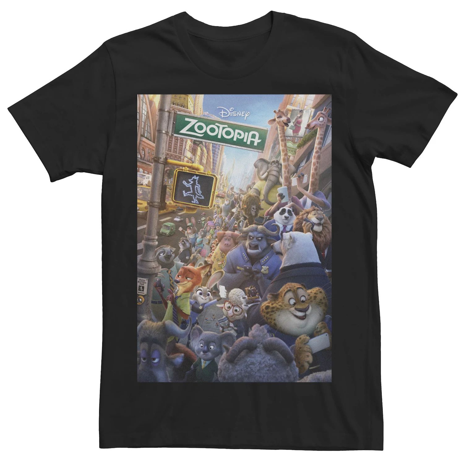 цена Мужская футболка с плакатом «Зверополис» Disney