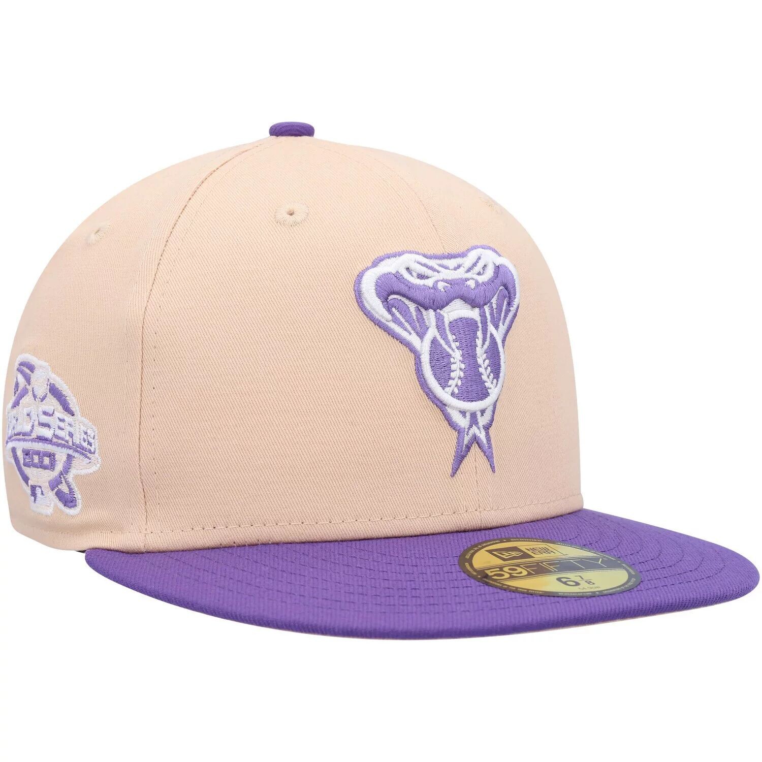

Мужская бейсболка New Era оранжевого/фиолетового цвета Arizona Diamondbacks 2001 World Series с боковой нашивкой 59FIFTY.