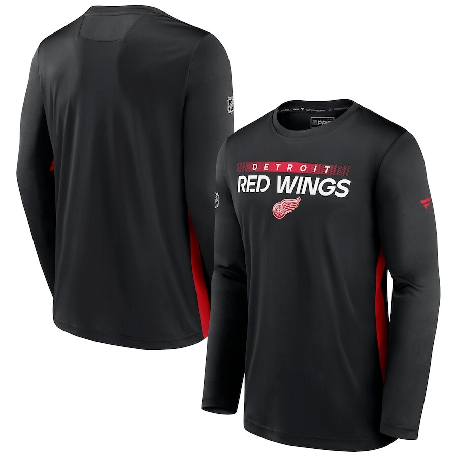 

Футболка с длинным рукавом Fanatics Branded Detroit Red Wings, черный