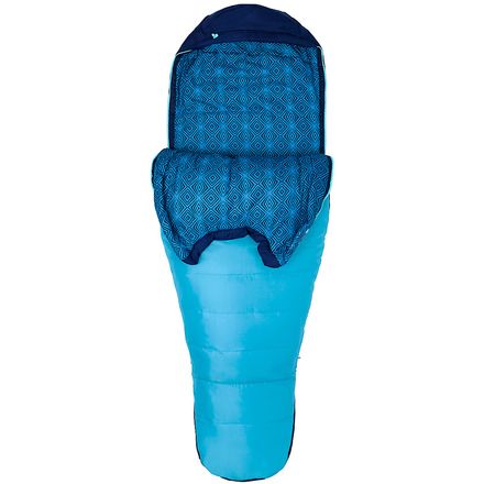 Спальный мешок Trestles 15: синтетика 15F женский Marmot, цвет French Blue/Harbor Blue цена и фото