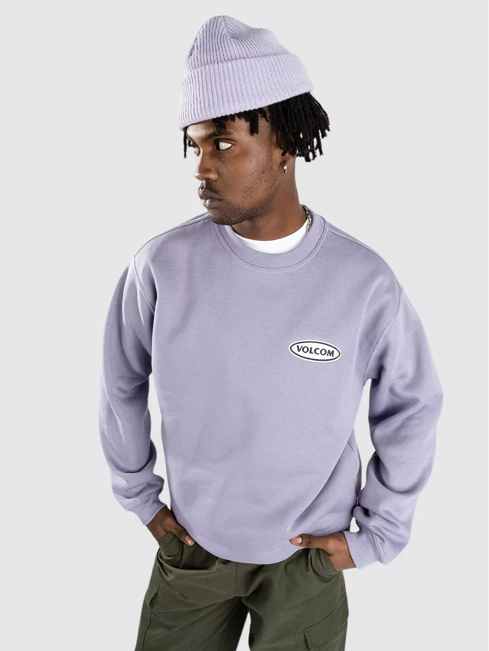 

Свитер Workard с круглым вырезом Volcom, фиолетовый