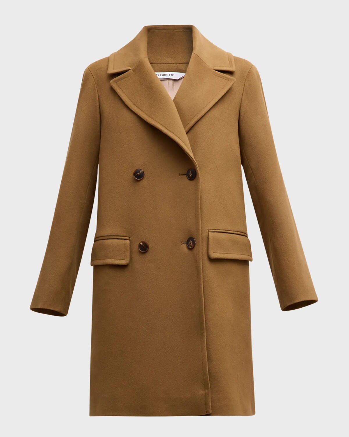 

Двубортное шерстяное пальто Finley Fleurette, цвет Vicuna