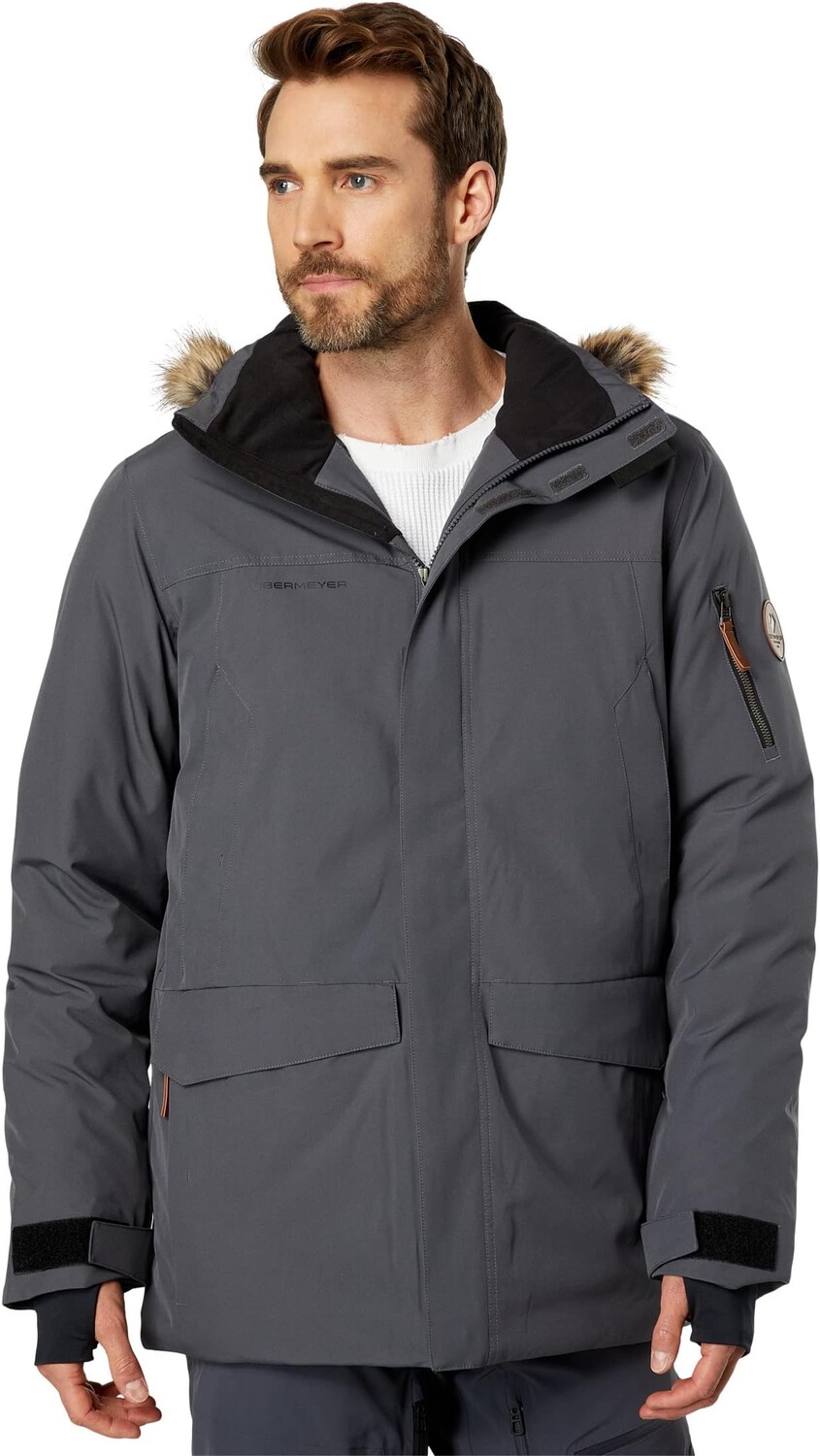 

Куртка Ridgeline Jacket w/ Faux Fur Obermeyer, цвет Coal