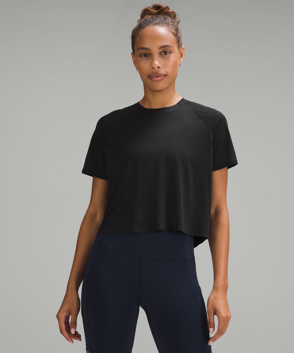 

Футболка Fast and Free Race Length Lululemon, черный
