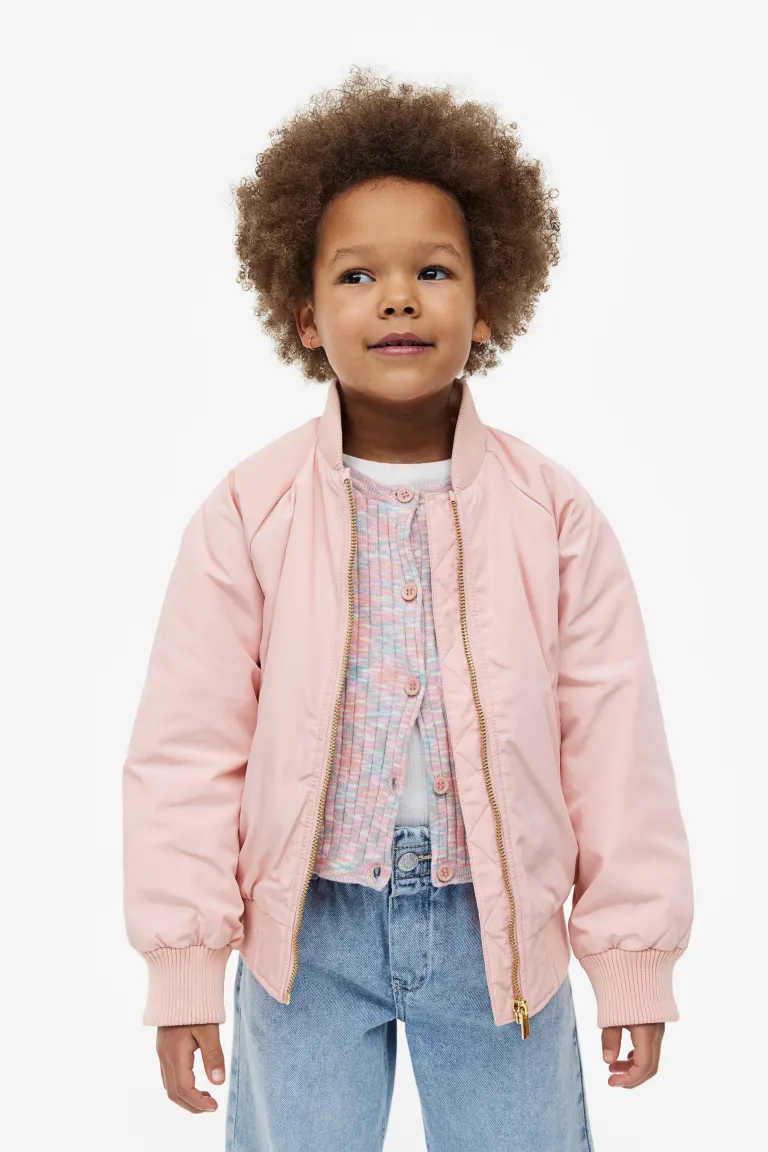 

Куртка бомбер H&M, розовый