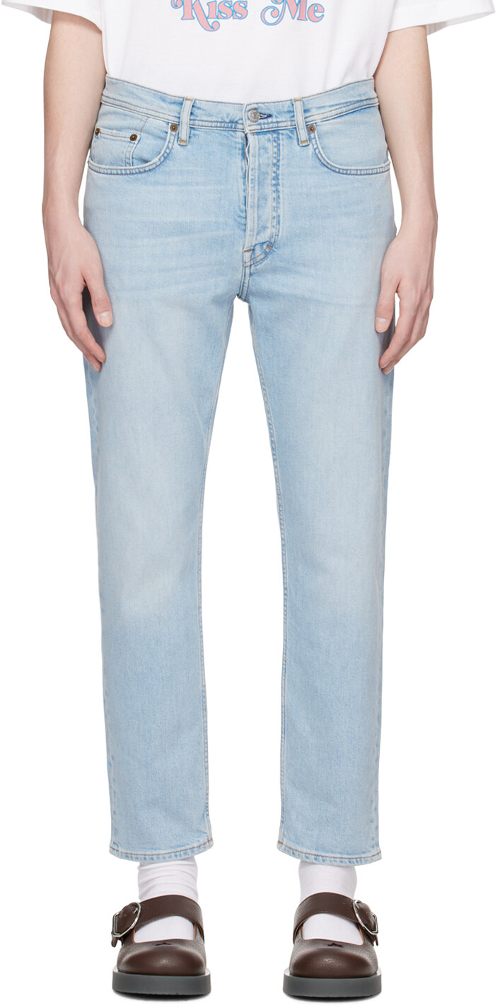 

Синие зауженные джинсы Голубые Светлые Acne Studios
