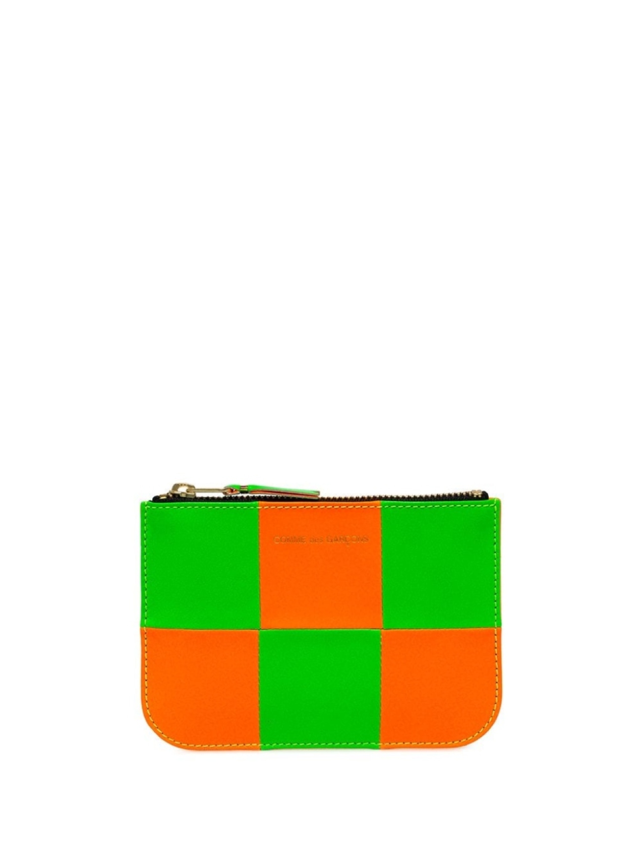 

Comme Des Garçons Wallet клатч Fluo Square на молнии, зеленый