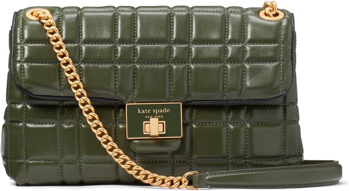 

Сумка Kate Spade New York Evelyn Quilted Leather Medium Convertible Shoulder Bag, цвет Bonsai Tree
