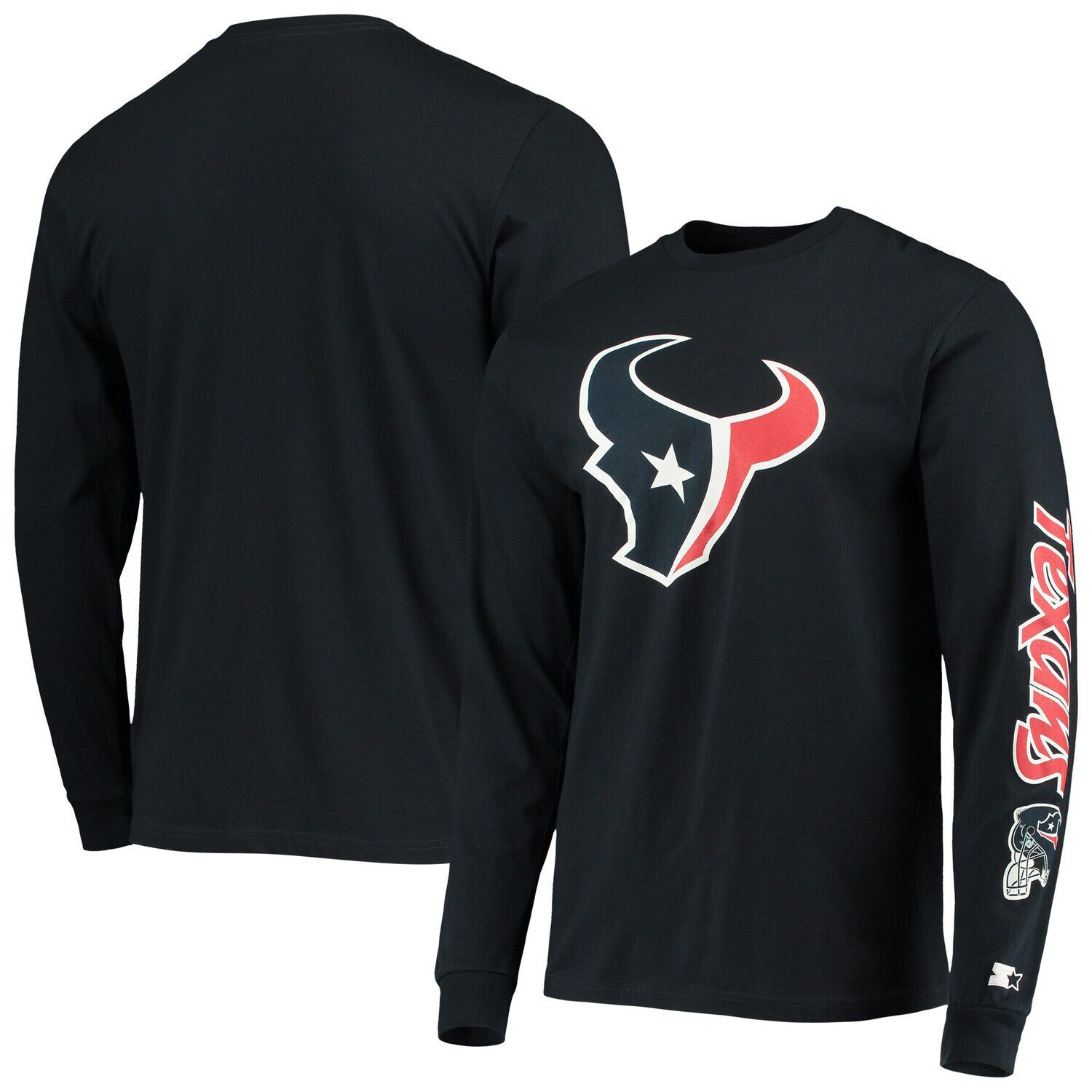 

Мужская темно-синяя футболка с длинным рукавом Houston Texans Halftime Starter, Синий