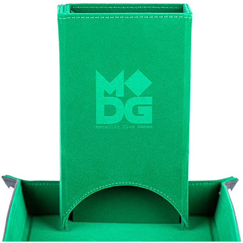 Игровые кубики Fold Up Velvet Dice Tower: Green
