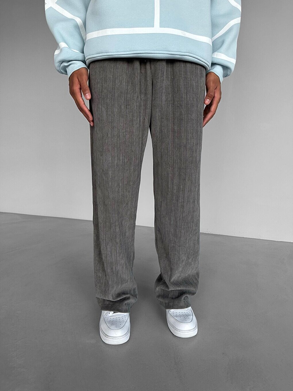 

Трикотажные брюки Baggy Fit Серые ablukaonline