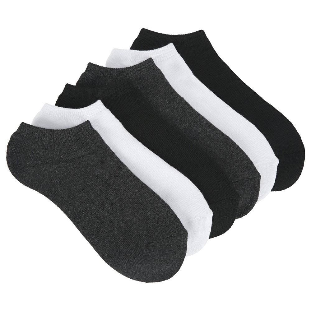 Набор из 6 мужских носков средней производительности «не для показа» Sof Sole, серый