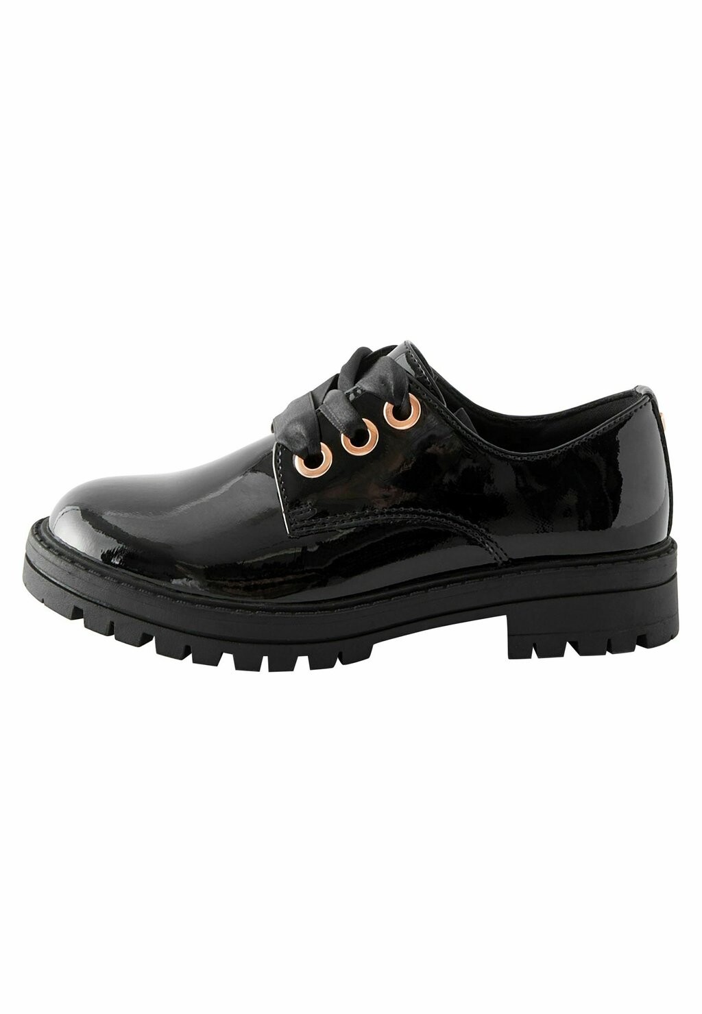 

Шнуровка School Eyelet Fit F Next, цвет black patent